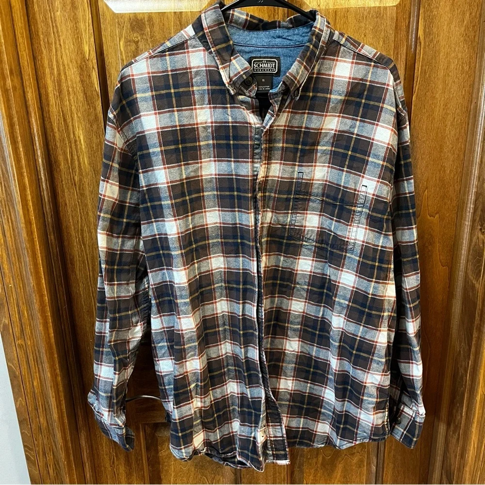 Men’s C.E. Schmidt Flannel Button Down XL - Picture 1 of 3